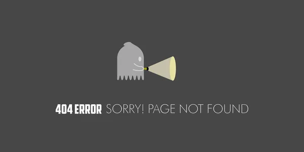 404-fel webbplats inte hittade grafisk design — Stock vektor