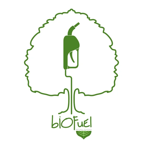 Gröna biobränsle konceptet bild — Stock vektor