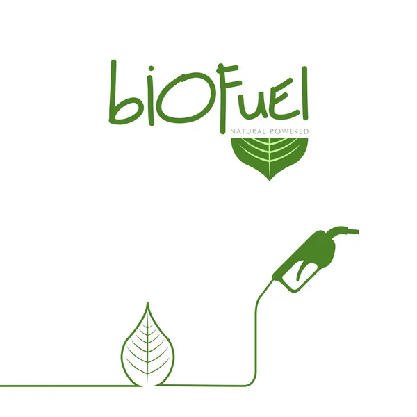 Gröna biobränsle konceptet bild — Stock vektor