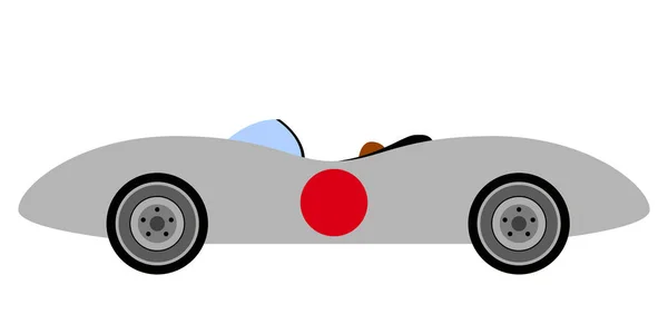 Μερική Άποψη Του Ένα Αγωνιστικό Αυτοκίνητο Vector Εικονογράφηση Σχεδιασμός — Διανυσματικό Αρχείο