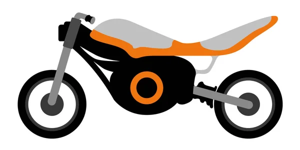 Boční pohled na závodní motocykl — Stockový vektor