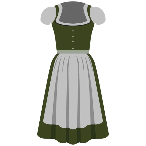 Традиционное октоберфест платье для женщин — стоковый вектор