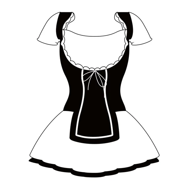 女性传统的啤酒节礼服图标 — 图库矢量图片