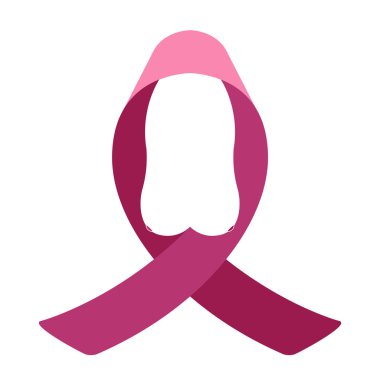 İzole pembe kurdele. Meme kanseri kampanyası