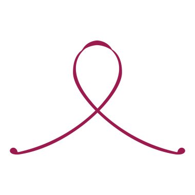 İzole pembe kurdele. Meme kanseri kampanyası