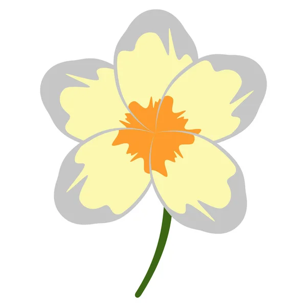 Πολύχρωμο τροπικό λουλούδι εικονίδιο — Διανυσματικό Αρχείο