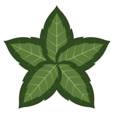 Renkli tropikal yaprak simgesi