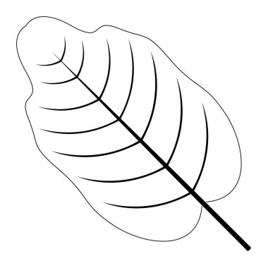 Renkli tropikal yaprak simgesi