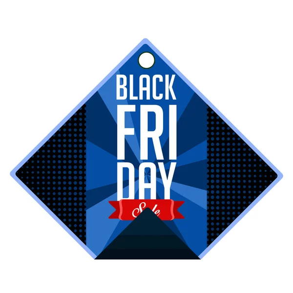Colored black friday label — Stock Vector