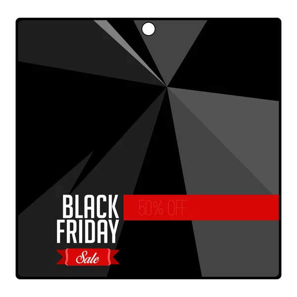 Colored black friday label — Stock Vector