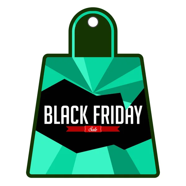 Colored black friday label — Stock Vector