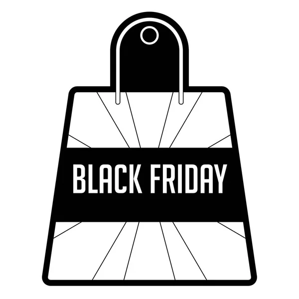 Isolated black friday label — Stock Vector