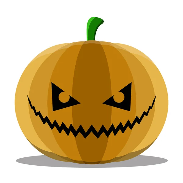 Citrouille d'Halloween mignon isolé — Image vectorielle