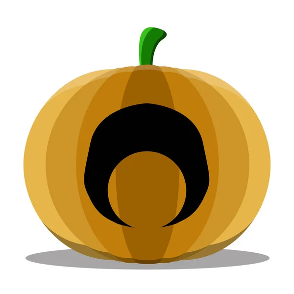 Cyclopes isolés citrouille d'Halloween — Image vectorielle