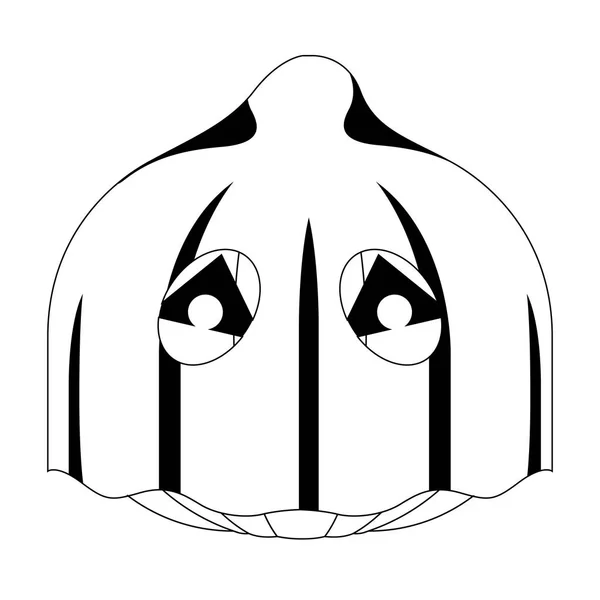 Isolé fantôme halloween citrouille icône — Image vectorielle