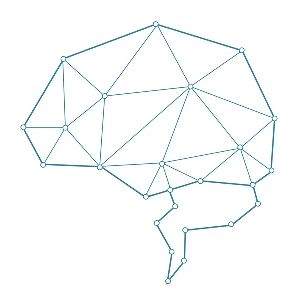 抽象网络 ai 大脑 — 图库矢量图片