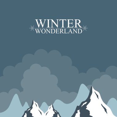 Kış Harikalar Diyarı manzara. Noel sezonu