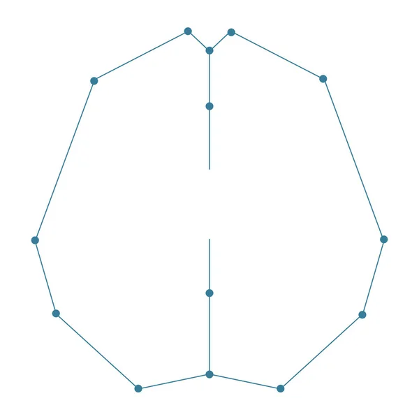 Abstrato rede ai cérebro — Vetor de Stock