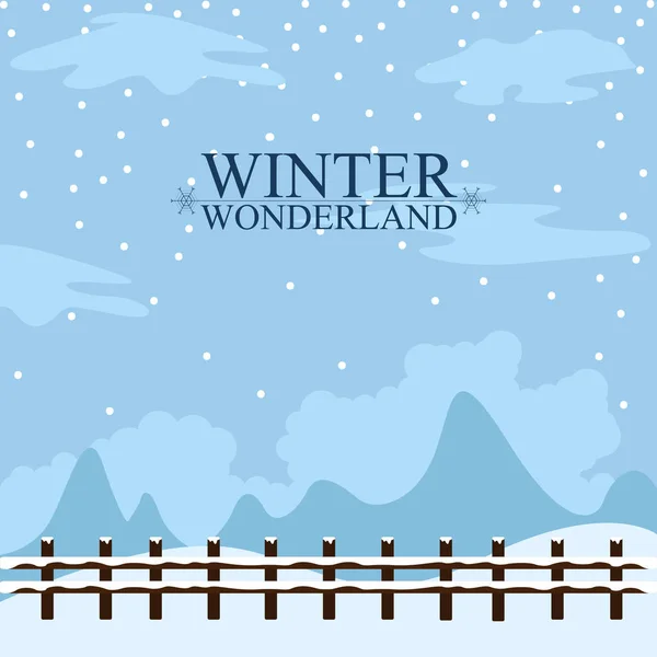 Winter wonderland landscape. Christmas season