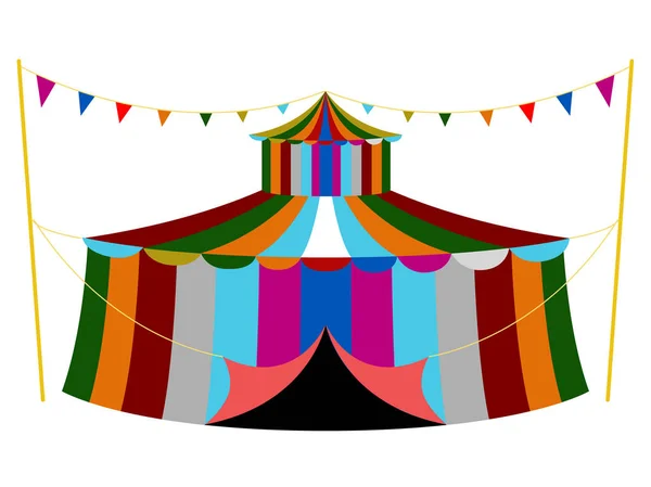 Изолированная икона карнавальной палатки — стоковый вектор
