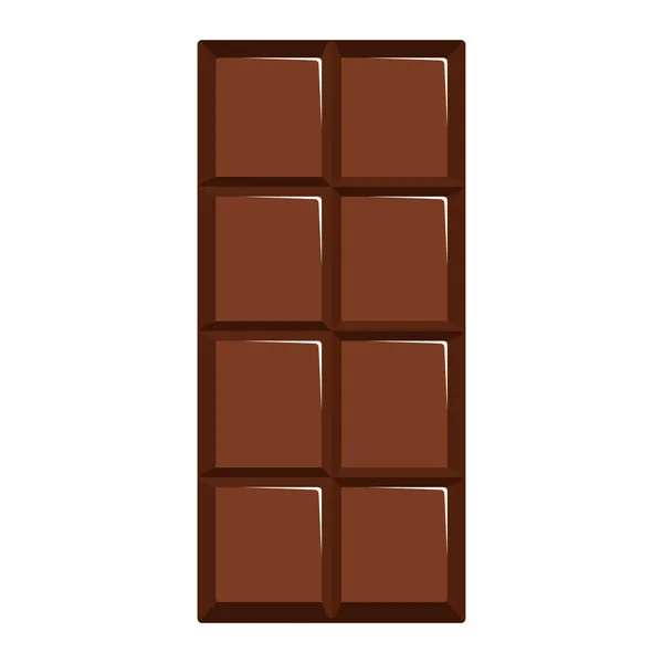 Icono de barra de chocolate aislado — Vector de stock