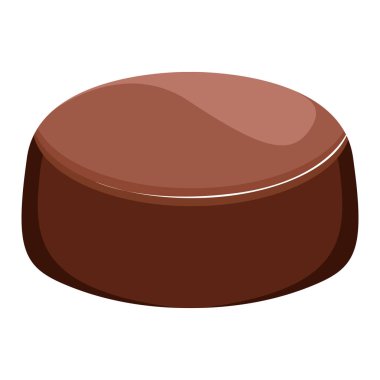 İzole çikolata hatmi simgesi