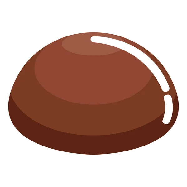 隔离的巧克力棉花糖图标 — 图库矢量图片
