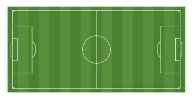 bir futbol sahası manzarası