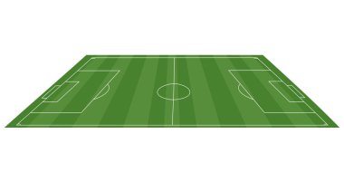 bir futbol sahası manzarası