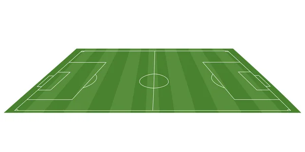 Blick auf ein Fußballfeld — Stockvektor