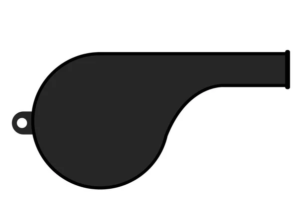 Isolée icône sifflet — Image vectorielle