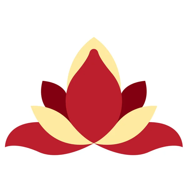 Isolé style asiatique fleur image — Image vectorielle