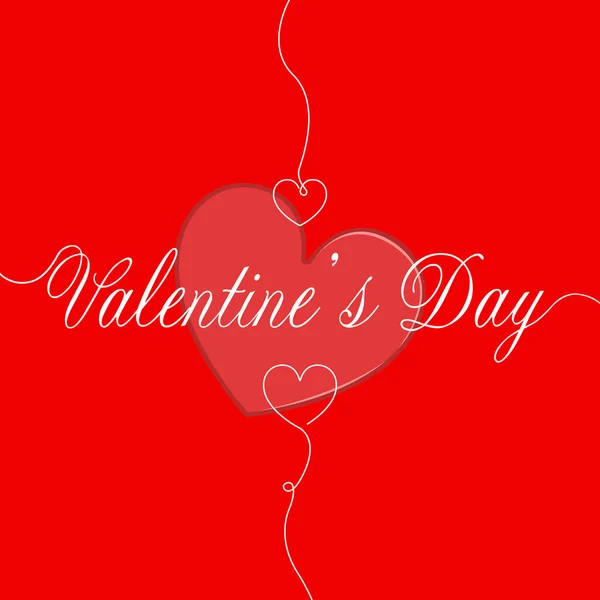 Ізольована форма серця. День святого Валентина — стоковий вектор