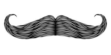 İzole detaylı bıyık