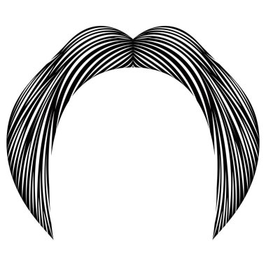 İzole detaylı bıyık