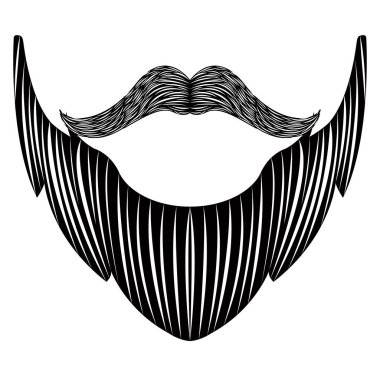 İzole detaylı sakal