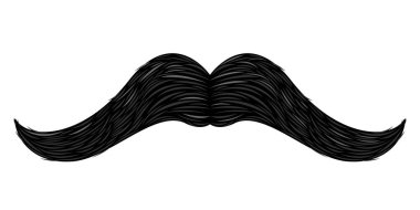 İzole detaylı bıyık