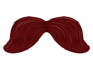 İzole detaylı bıyık