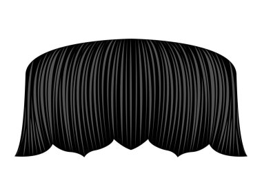 İzole detaylı bıyık