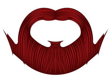 İzole detaylı sakal