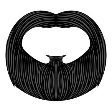 İzole detaylı sakal