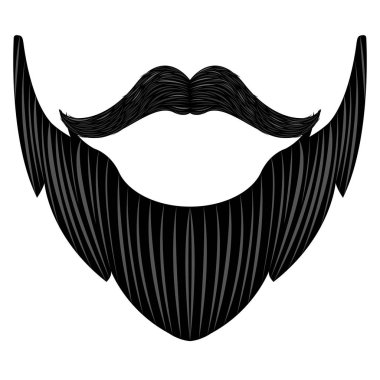 İzole detaylı sakal