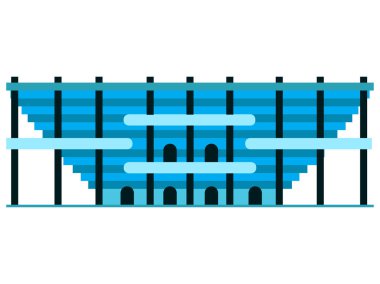 İzole futbol stadyumu simgesi