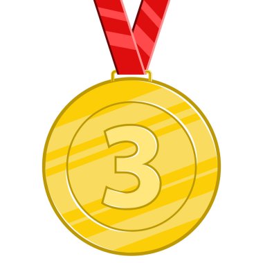 izole altın madalya