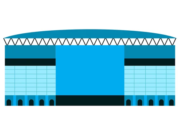 Icono aislado del estadio de fútbol — Vector de stock