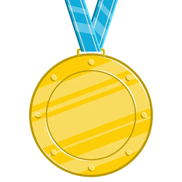 Médaille d'or isolée — Image vectorielle