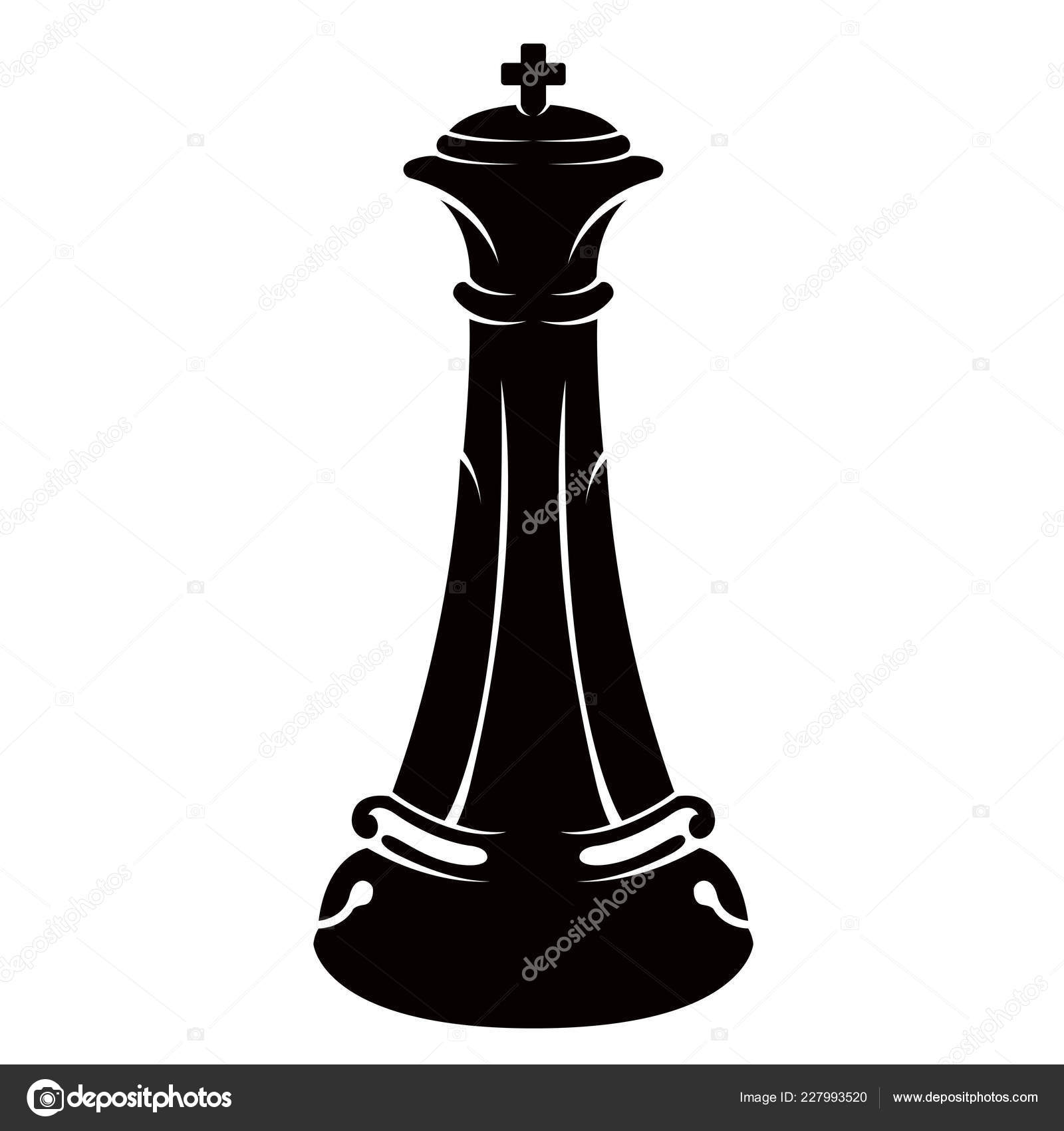 Silhueta De Torre De Xadrez Ilustração Stock - Ilustração de forma