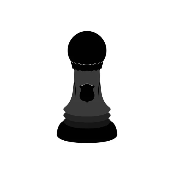 Silueta de una pieza de ajedrez de peón — Vector de stock