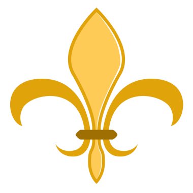 Golden fleur de lys symbol