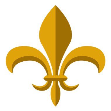 Golden fleur de lys symbol